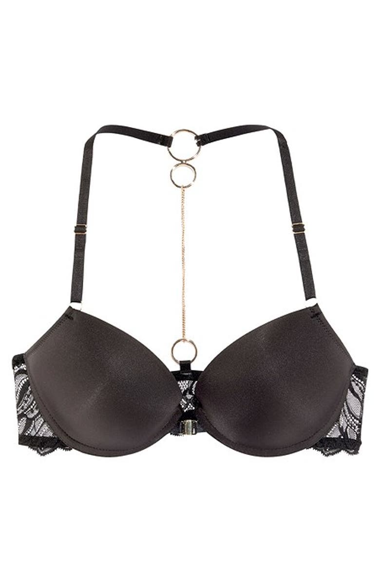 LASCANA Racer Back O-Chain Bra, Alternate, color, Black