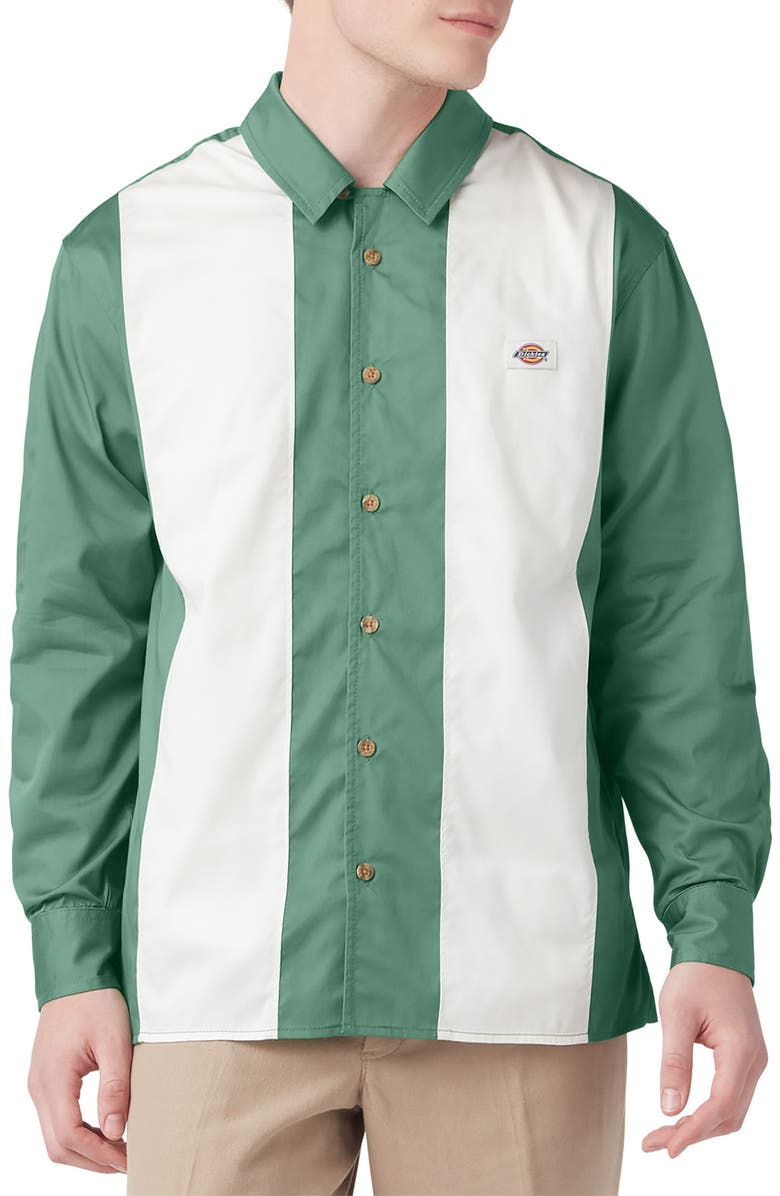 Dickies Stripe Bowling Shirt, Main, color,