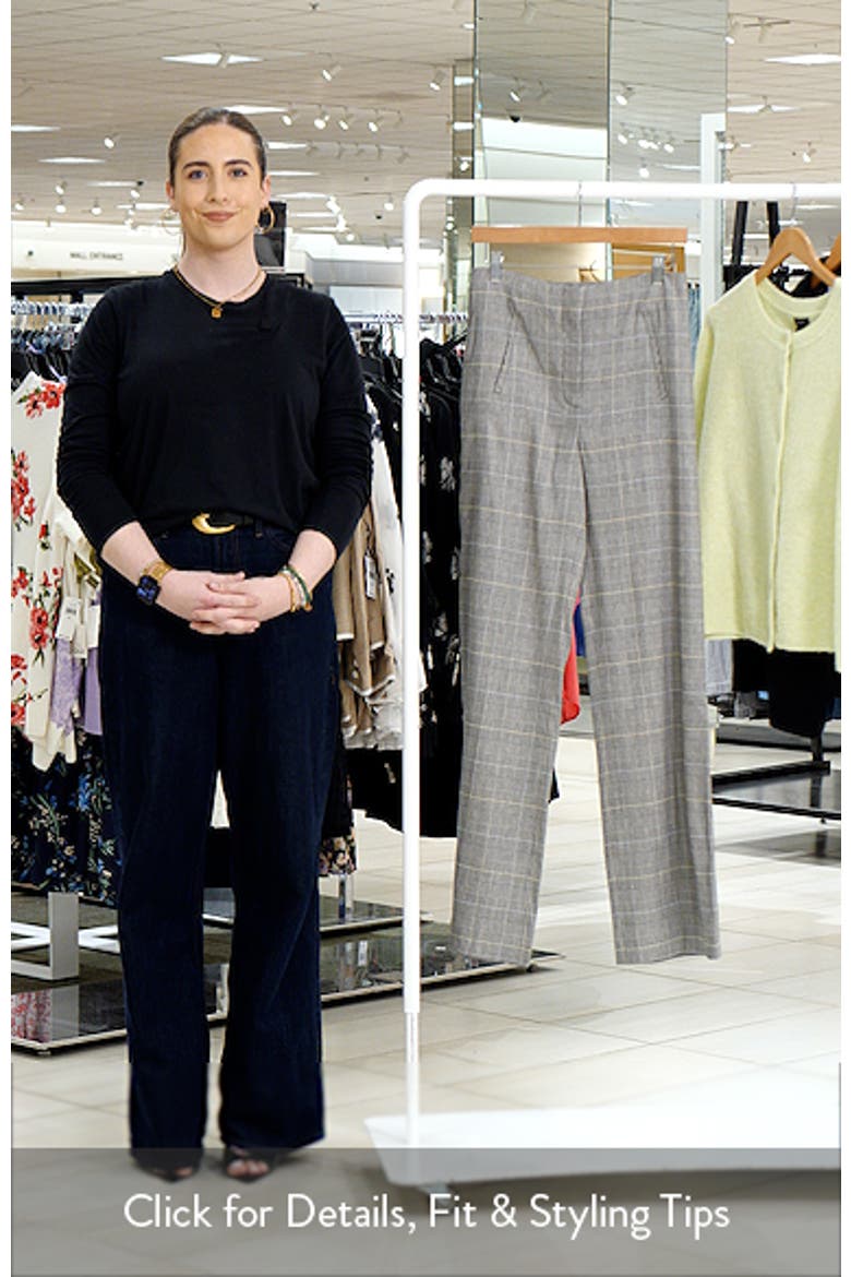 Jude High Waist Wide Leg Glen Plaid Pants video