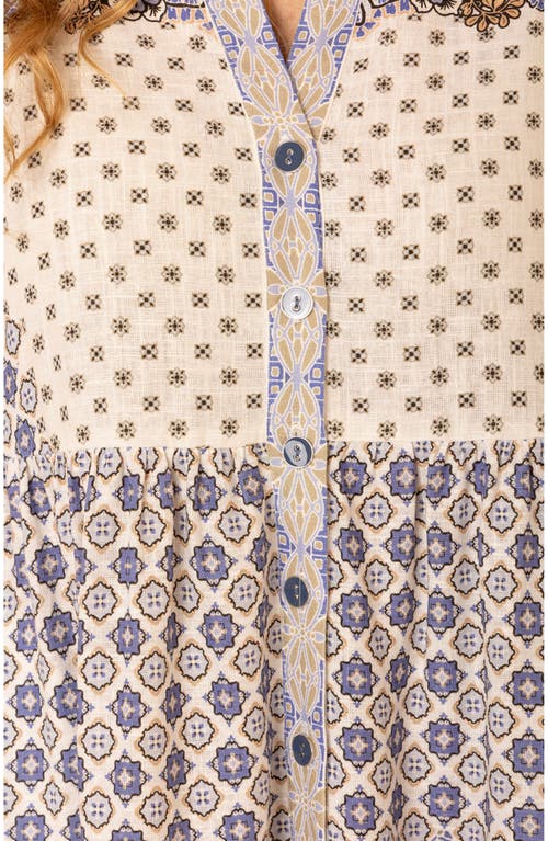 Hale Bob Zora Linen Maxi Dress In White