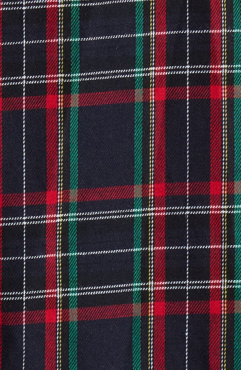 SUGARLIPS Chapman Plaid Smocked Dress, Alternate, color, Navy-Multi