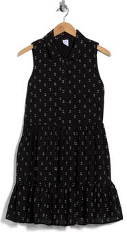 Melrose and Market Tiered Sleeveless Shirt Dress