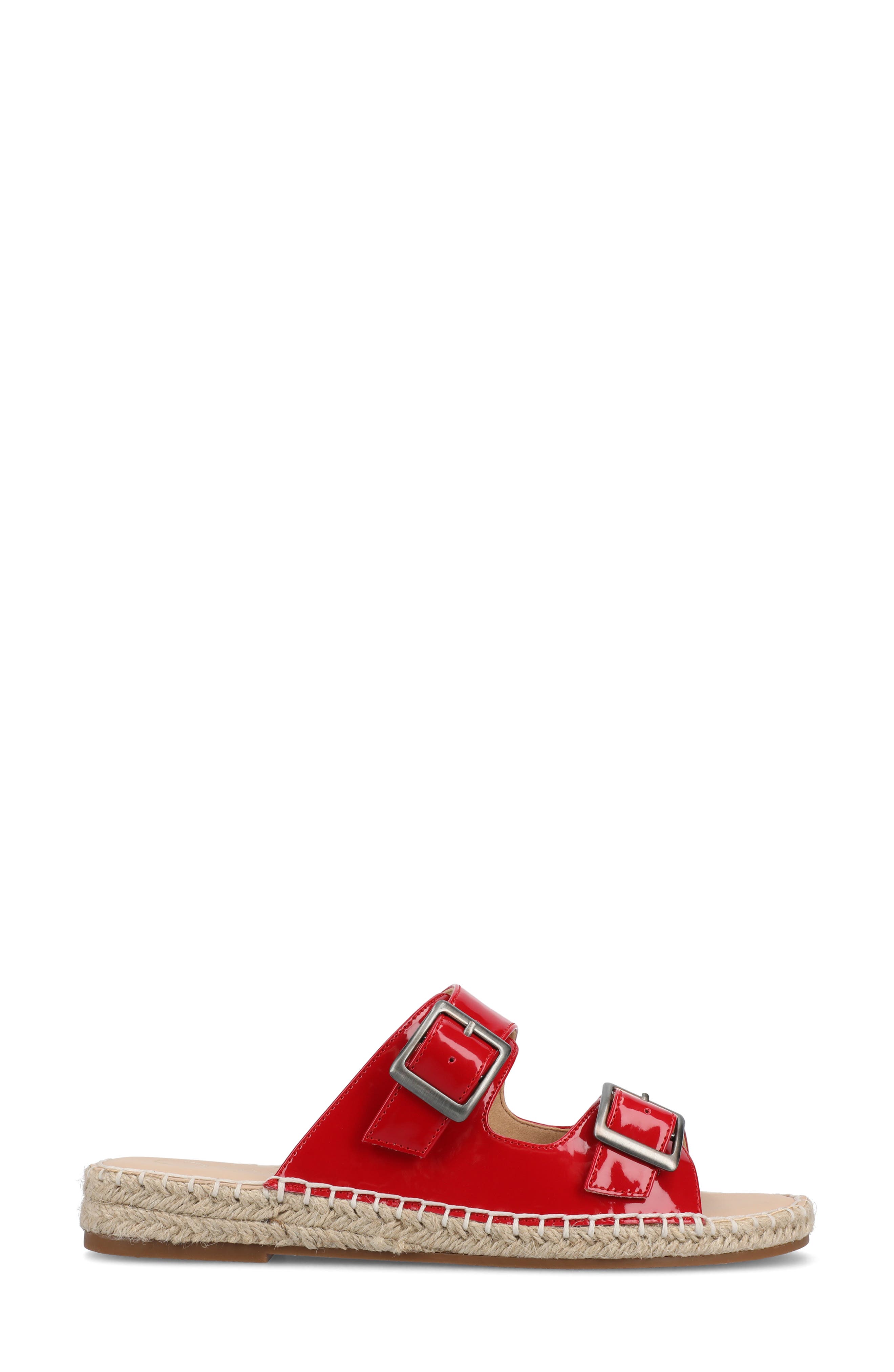 Tresah Espadrille Sandal, Alternate, color, PATENT/ RED
