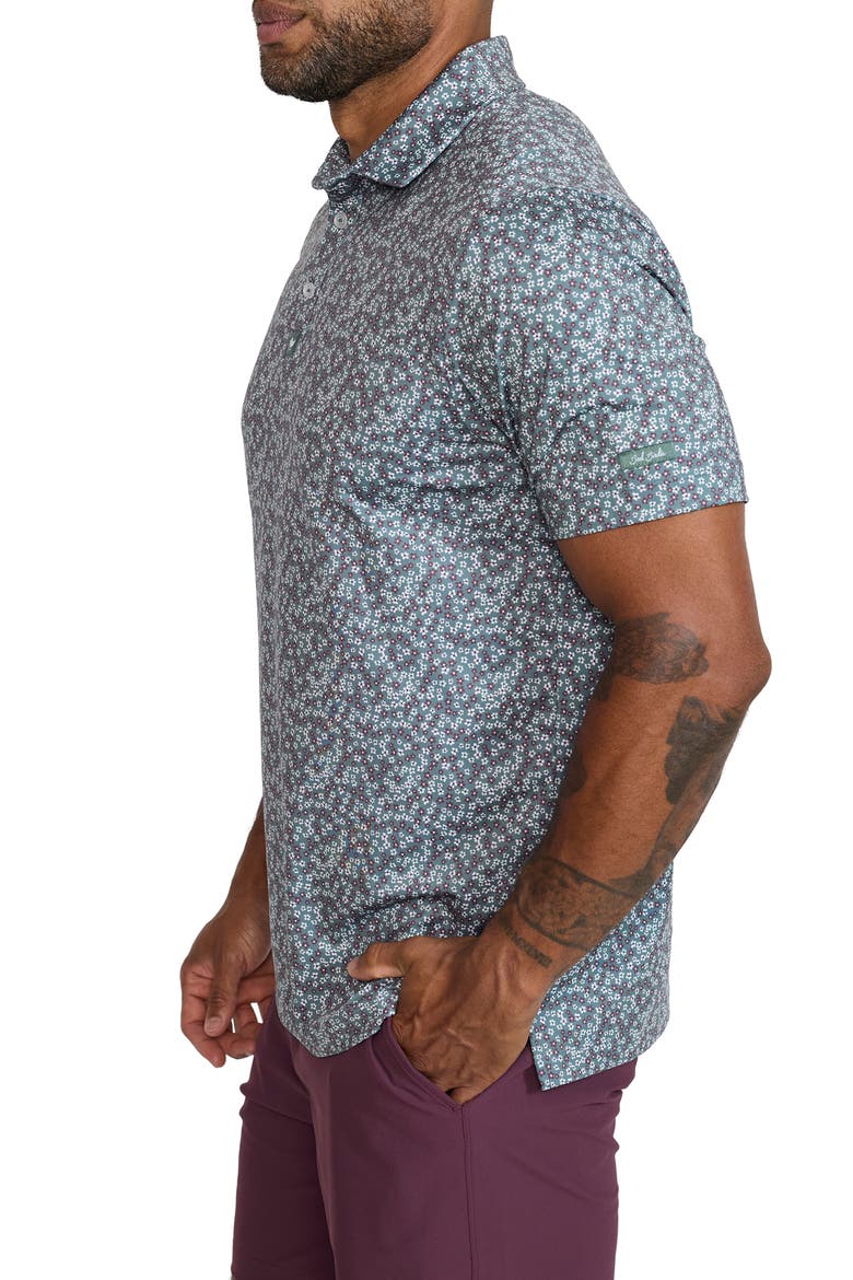 Core Performance Polo, Alternate, color, DITSY DOWN - DARK FOREST