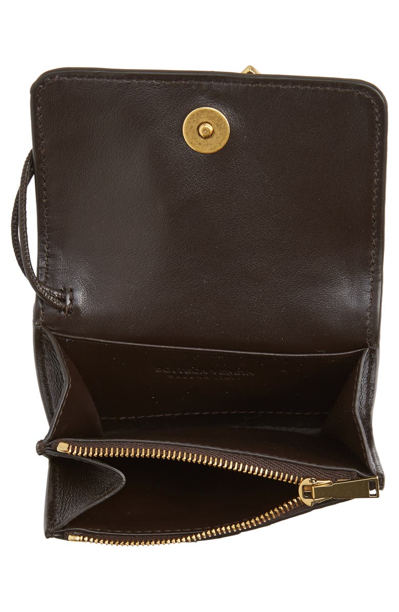 Bottega Veneta Andiamo Intrecciato Leather Envelope Card Case, Alternate, color, 