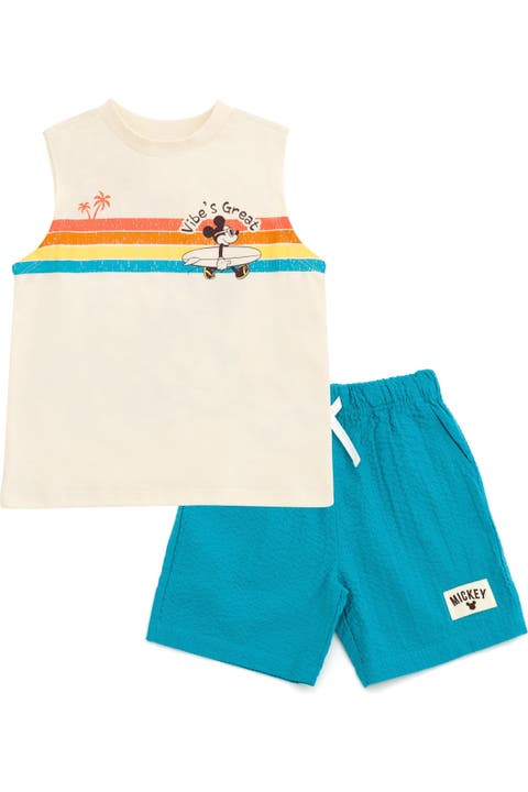 Mickey Mouse 2-Piece Sleeveless Tank Top and Shorts Set