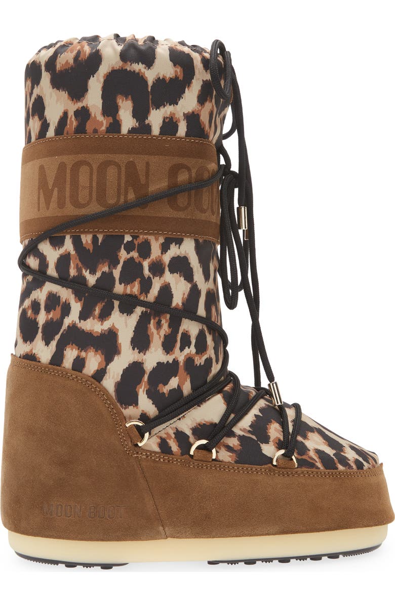 Moon Boot<sup>®</sup> Icon Leopard Print Boot, Alternate, color,