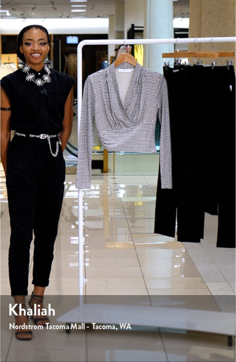 Shawl Collar Wrap Top, sales video thumbnail