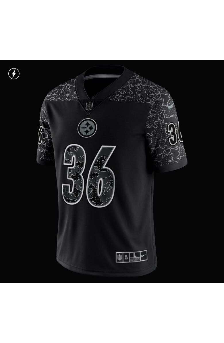 Nike Men's Nike Jerome Bettis Black Pittsburgh Steelers Retired Player RFLCTV Limited Jersey, Alternate, color,
