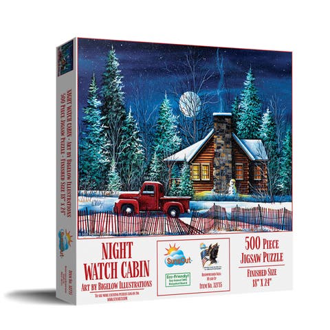 Night Watch Cabin 500 piece Jigsaw Puzzle for Adults