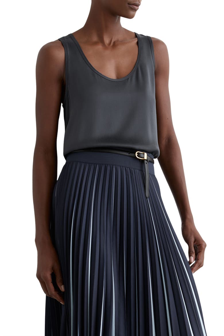 Ruby Scoop Neck Tank, Main, color, NAVY