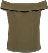 MANGO Fitted Off the Shoulder Top