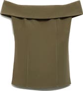 MANGO Fitted Off the Shoulder Top