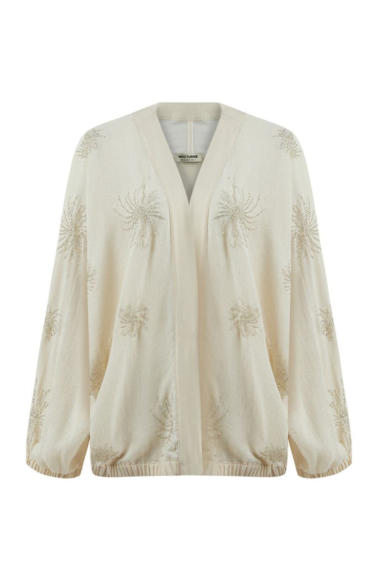 Nocturne Beaded Embroidered Jacket with Batwing Sleeves, Alternate, color, 