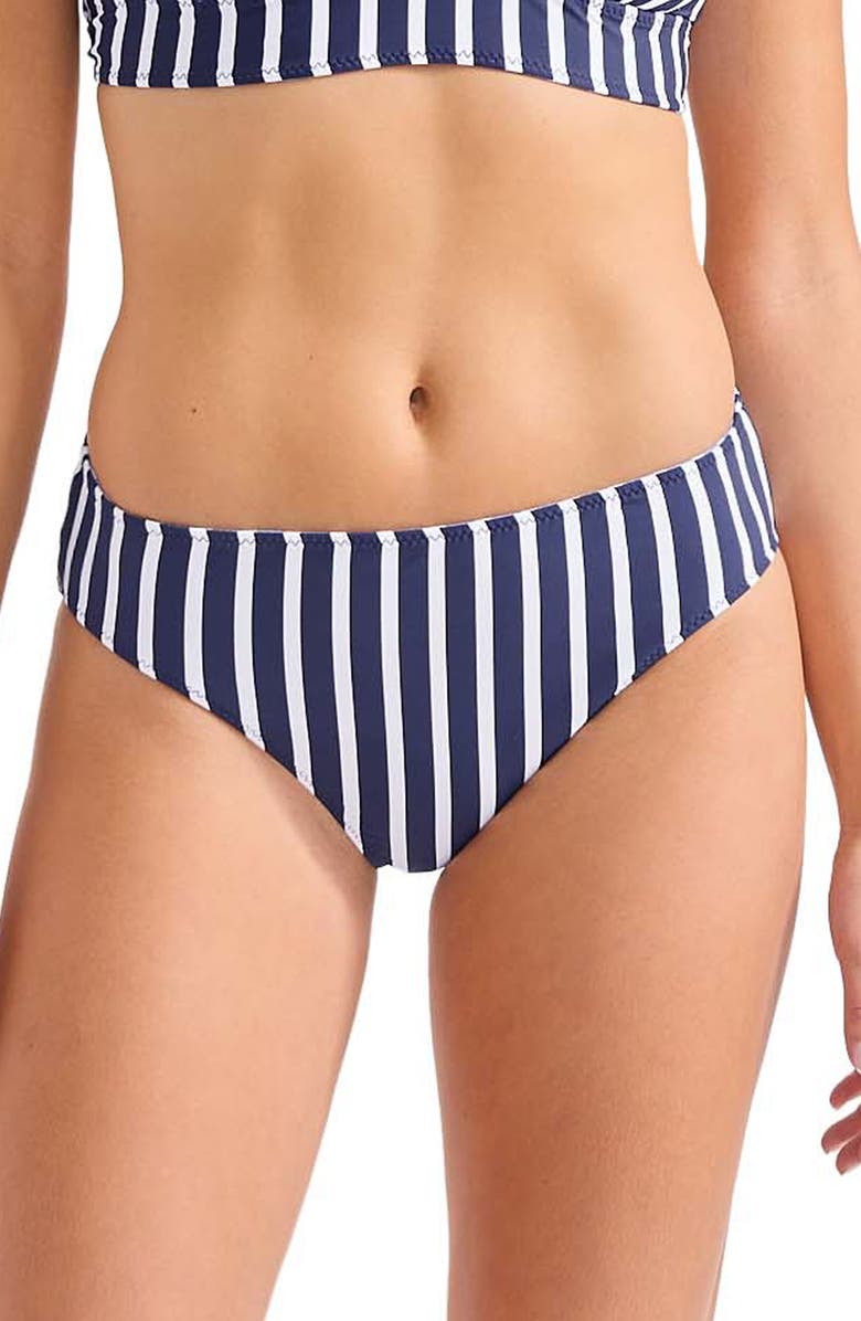 Tommy Bahama Coastline Stripe Reversible Bikini Bottoms, Main, color, Mare Navy Reversible