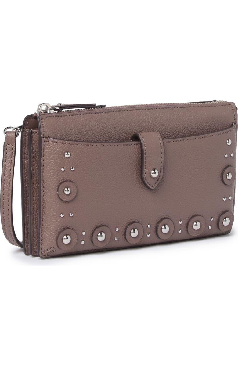 Kate Spade New York alegra studded leather wallet, Alternate, color,