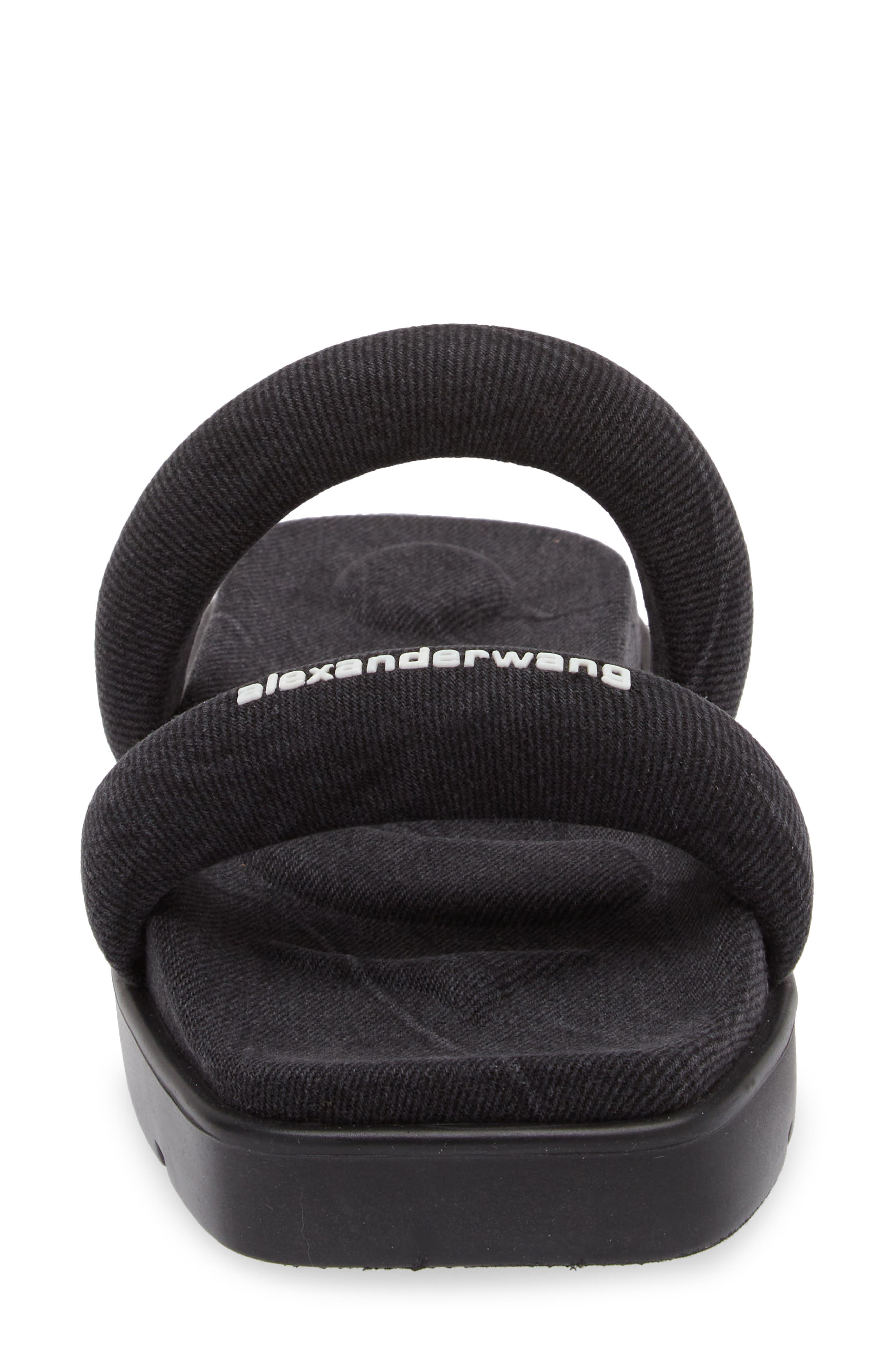 Jay Denim Slide Sandal, Alternate, color, GREY AGED