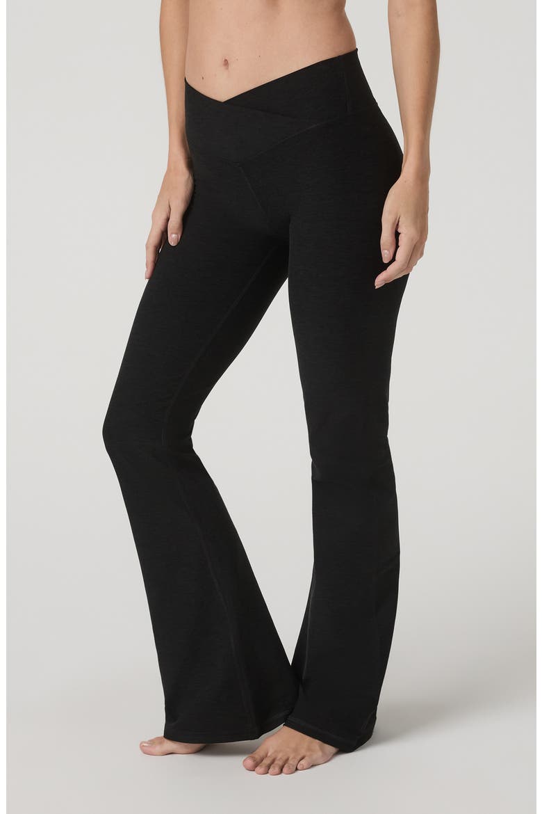 Elevation Rhythm Flare Pants, Alternate, color, BLACK HEATHER