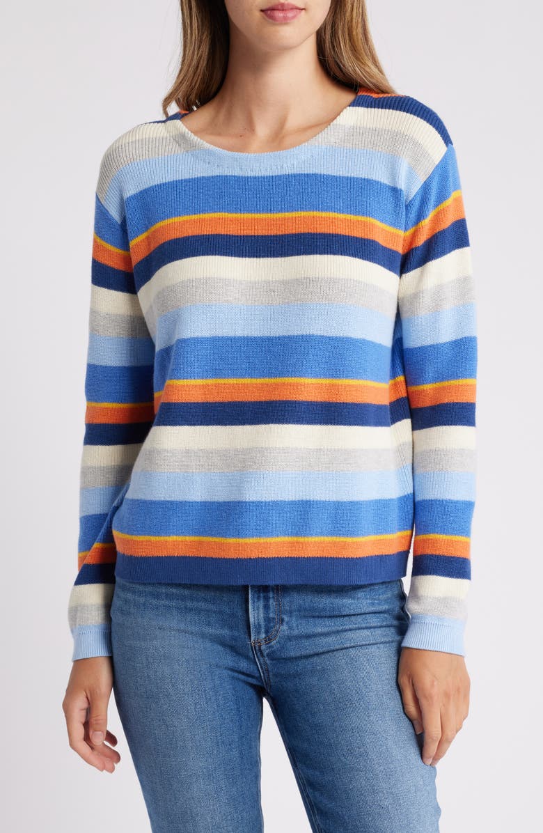 Hatley Devon Stripe Sweater, Main, color, 