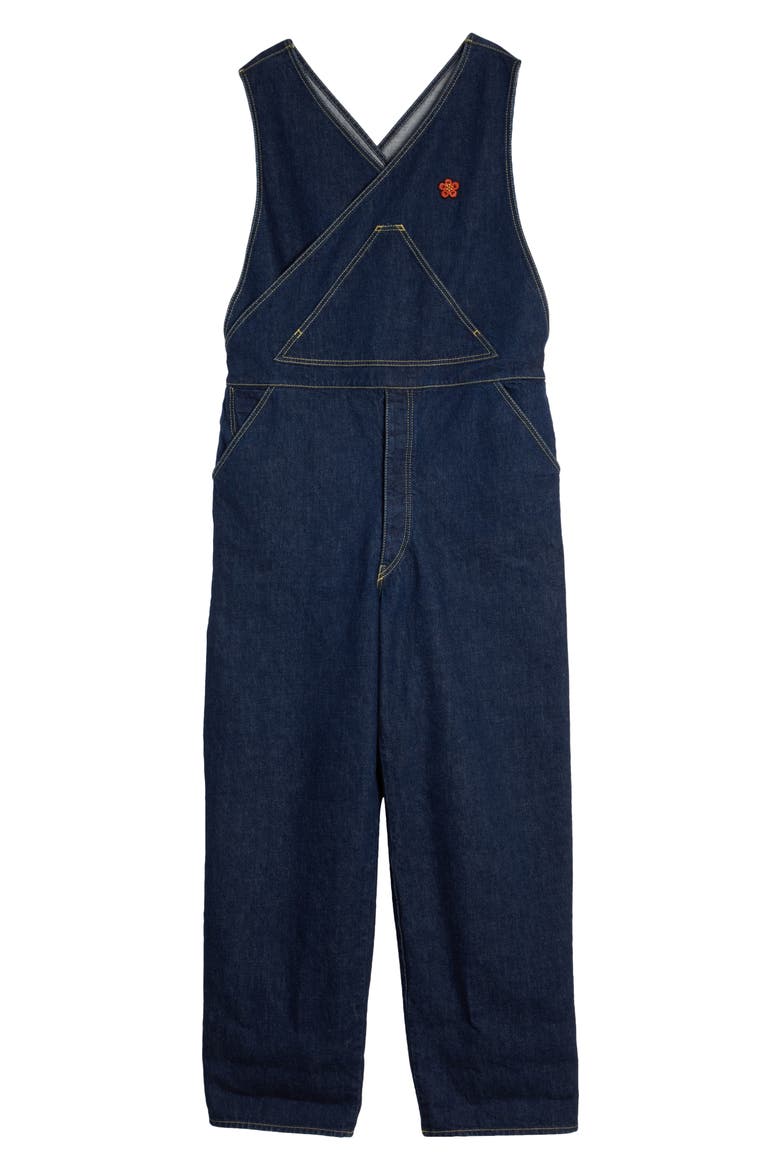 Nonstretch Denim Overalls, Alternate, color, INK