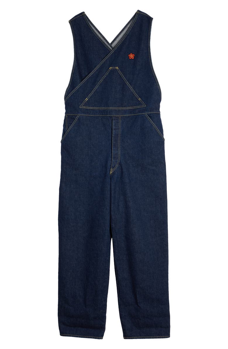 KENZO Nonstretch Denim Overalls, Alternate, color,
