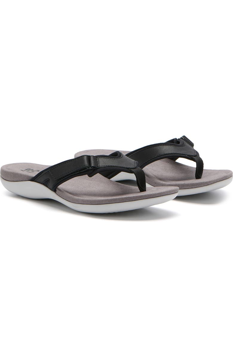 ABEO Oasis Sport Flip Flop, Alternate, color, Black - Regular