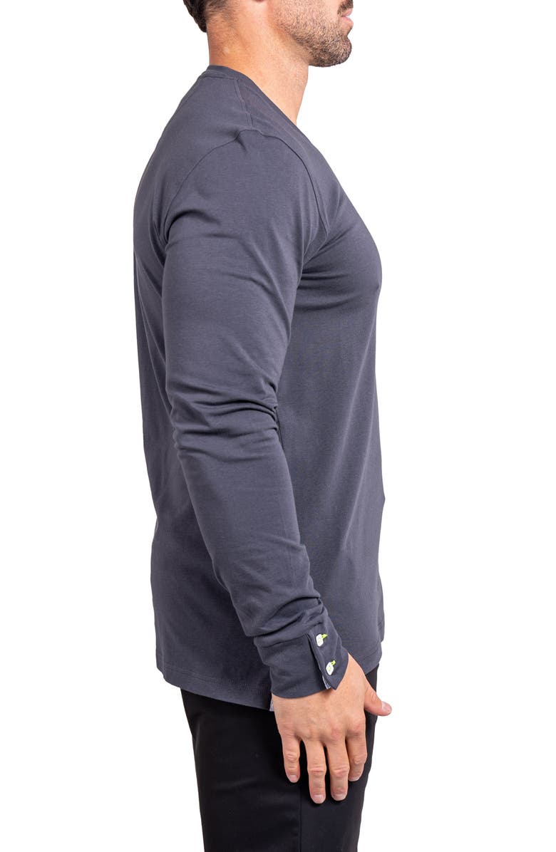 Maceoo Edison Ascension V-Neck Long Sleeve T-Shirt, Alternate, color, Grey
