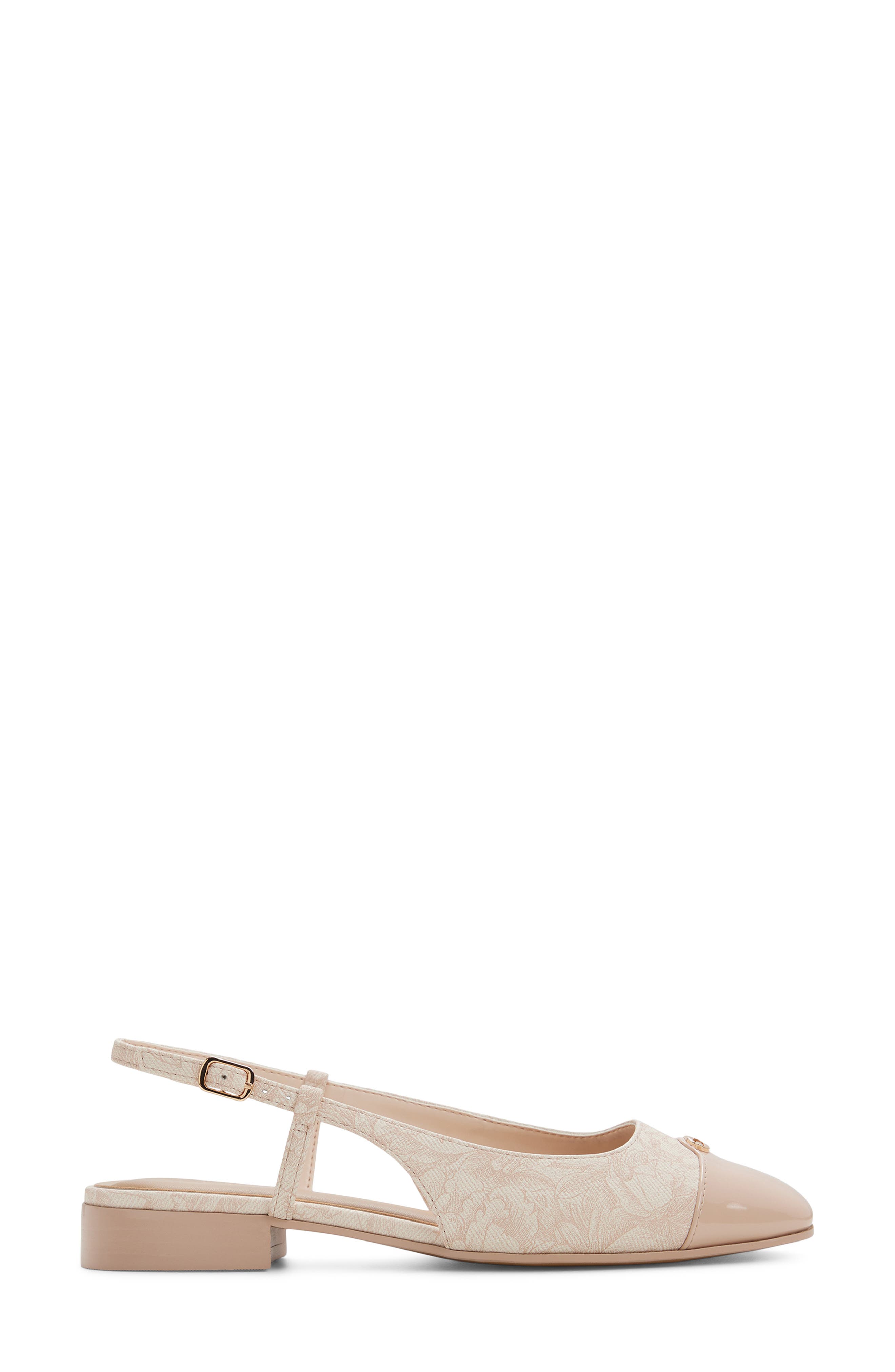Maree Slingback Cap Toe Pump, Alternate, color, BARELY PINK