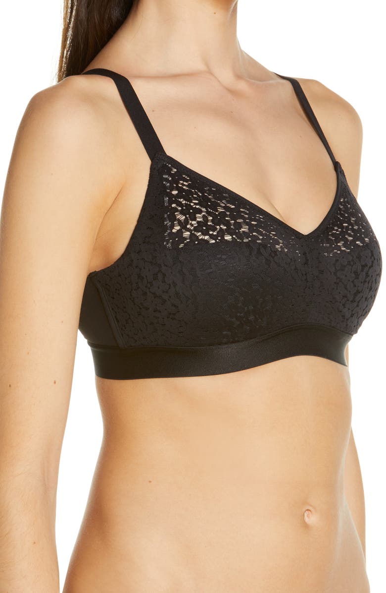Chantelle Lingerie Norah Supportive Wireless Bra, Alternate, color, Black