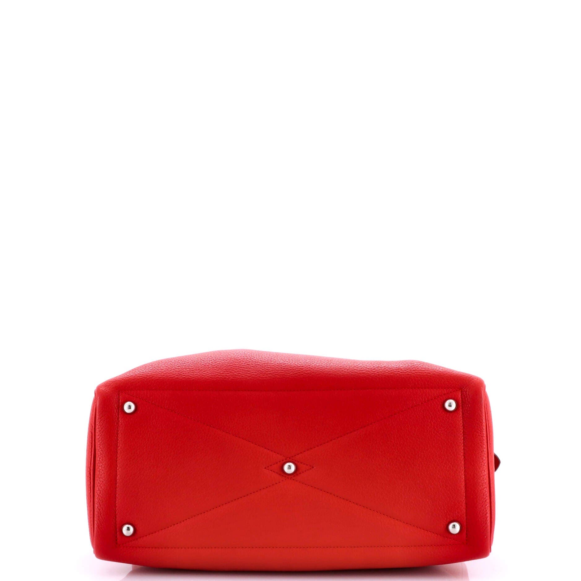 Pre-Owned Hermes Victoria II Bag Clemence 35, Alternate, color, Rouge Vif