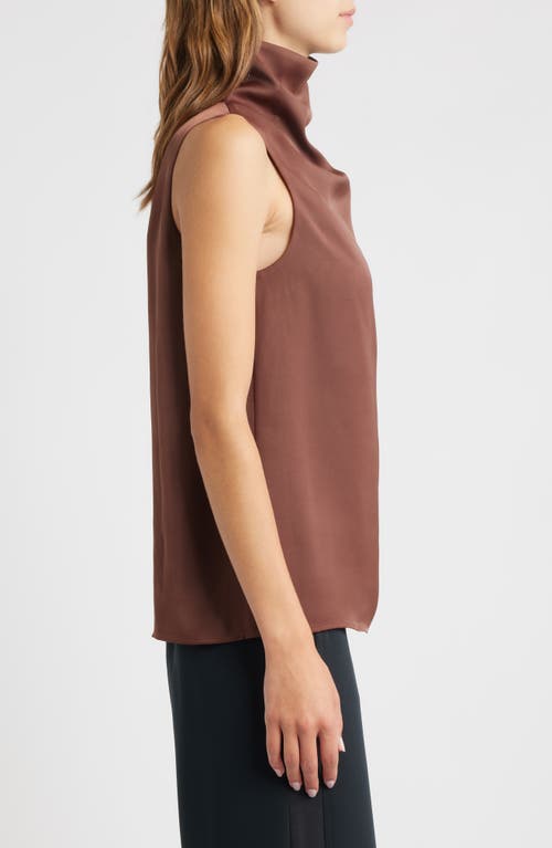 Rag & Bone Jana Sleeveless Cowl Neck Top In Brown