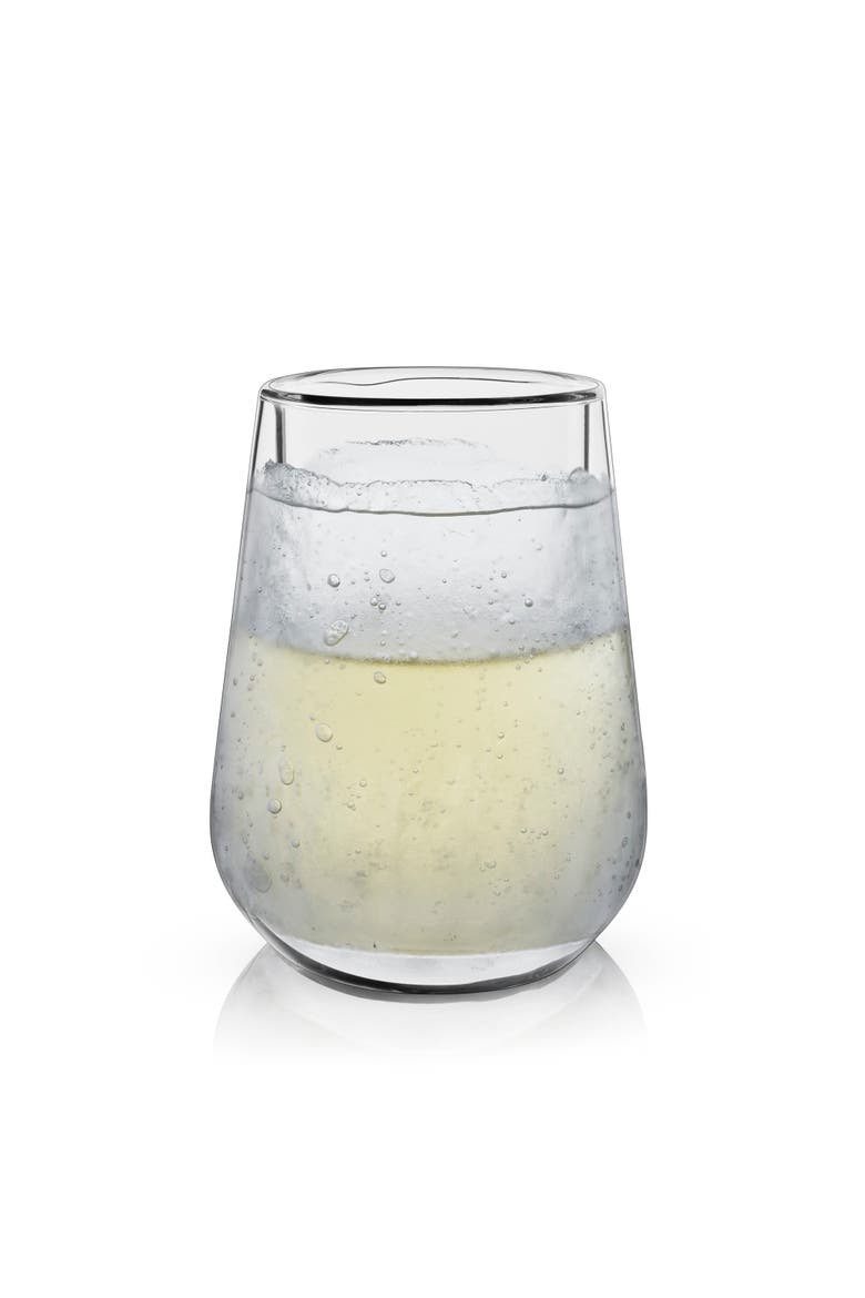 Glacier Double Walled Chilling Wine Glass, Alternate, color, CLEAR