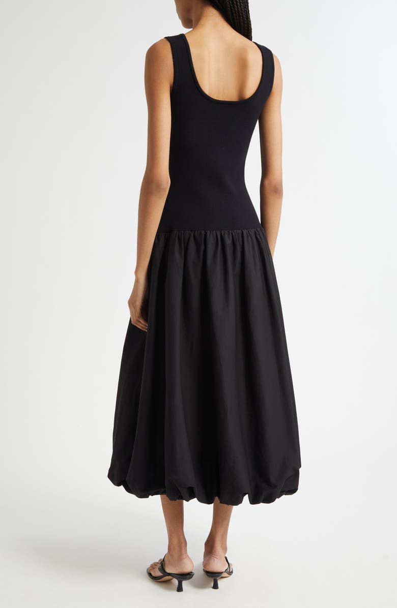 Cinq à Sept Nera Bubble Hem A-Line Dress, Alternate, color, Black