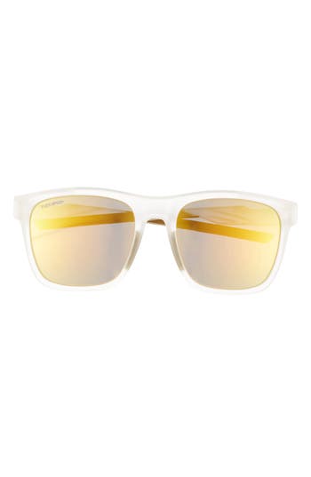 Philipp Plein Sport 56mm Square Sunglasses In Crystal Crystal Gold