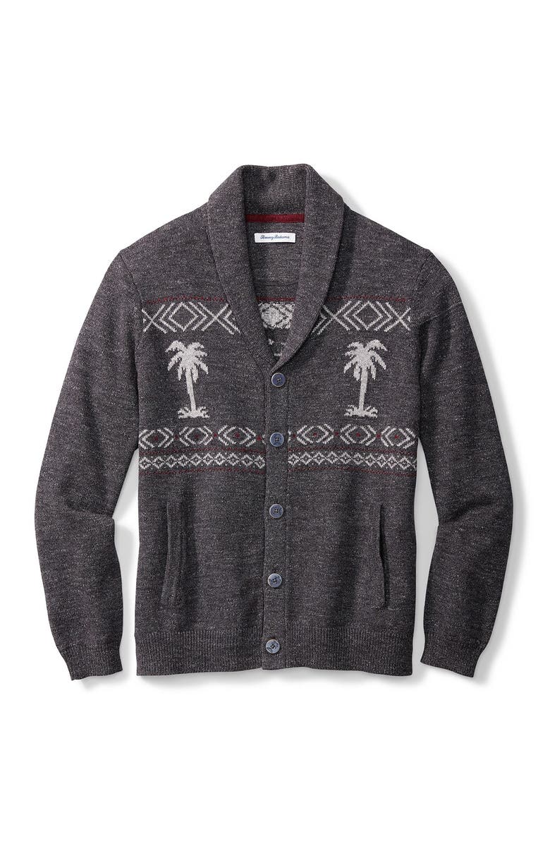 Tommy Bahama Hula Days Fair Isle Cardigan, Alternate, color, 