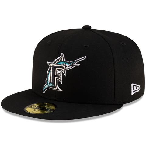 Men's New Era  Black Florida Marlins On-Field Authentic Collection 59FIFTY Fitted Hat