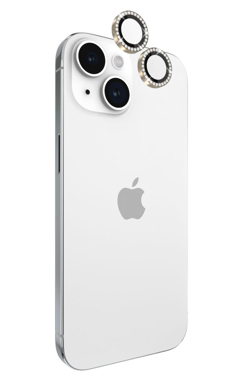 Kate Spade Aluminum Ring Lens Protector for Apple iPhone 15 / 15 Plus, Main, color, Gold