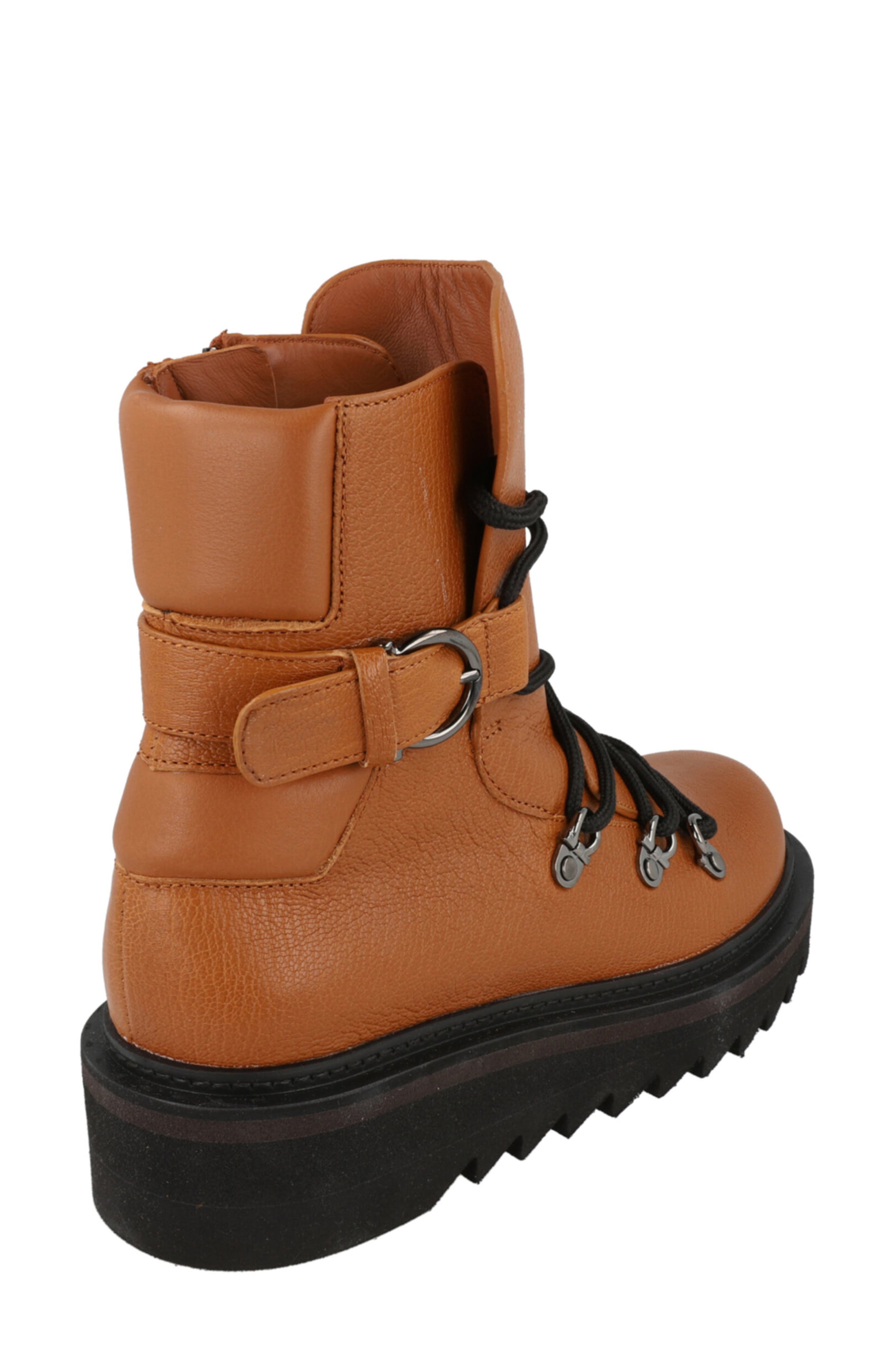 Elimo Leather Hiker Boot, Alternate, color, MEDIUM BROWN