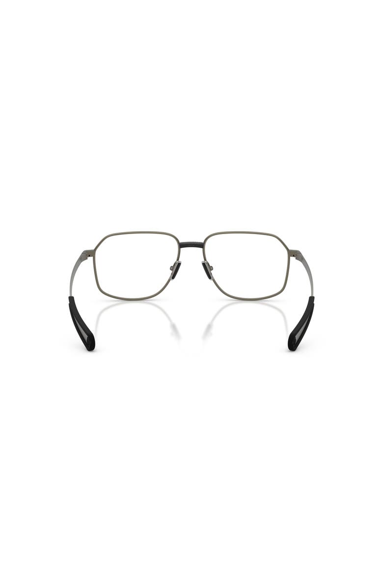 Moncler 56mm Rectangle optical glasses, Alternate, color, Grey