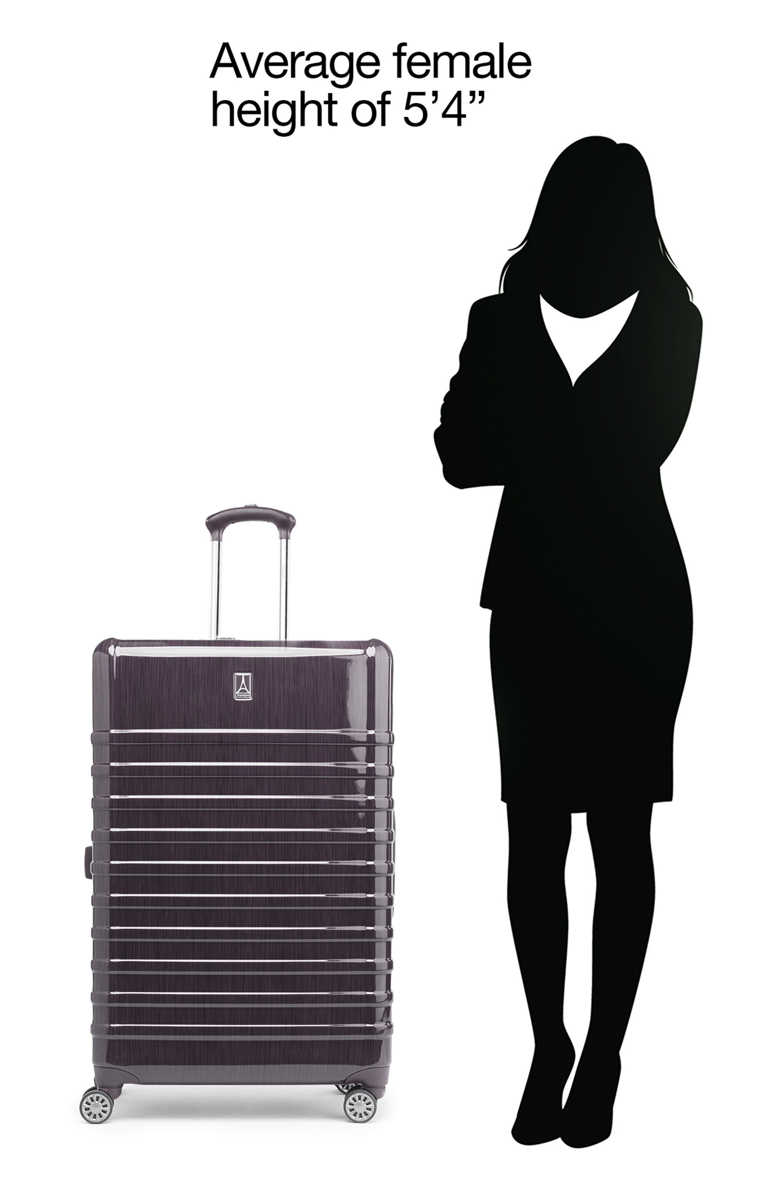 TRAVELPRO Rollmaster<sup>™</sup> Lite 2 28-Inch Expandable Hardside Spinner Luggage, Alternate, color, Dusty Rose Black Brushed