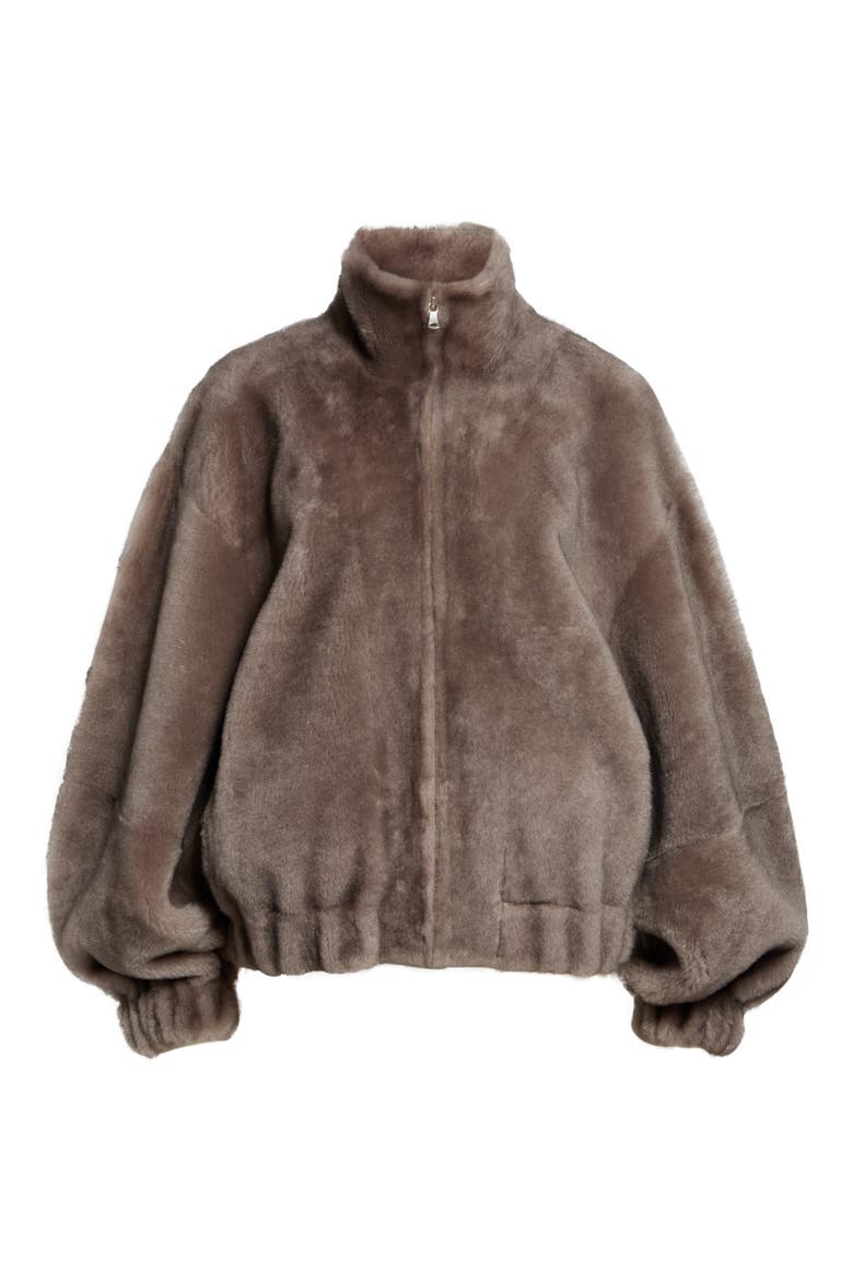 Cortina Genuine Shearling Jacket, Alternate, color, GRIEGE MINK