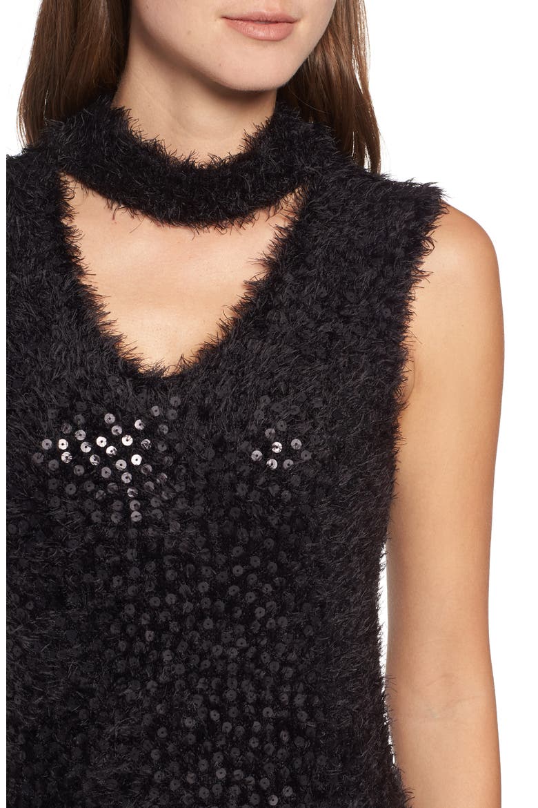 Cozy Sequin Dress, Alternate, color, BLACK ONYX