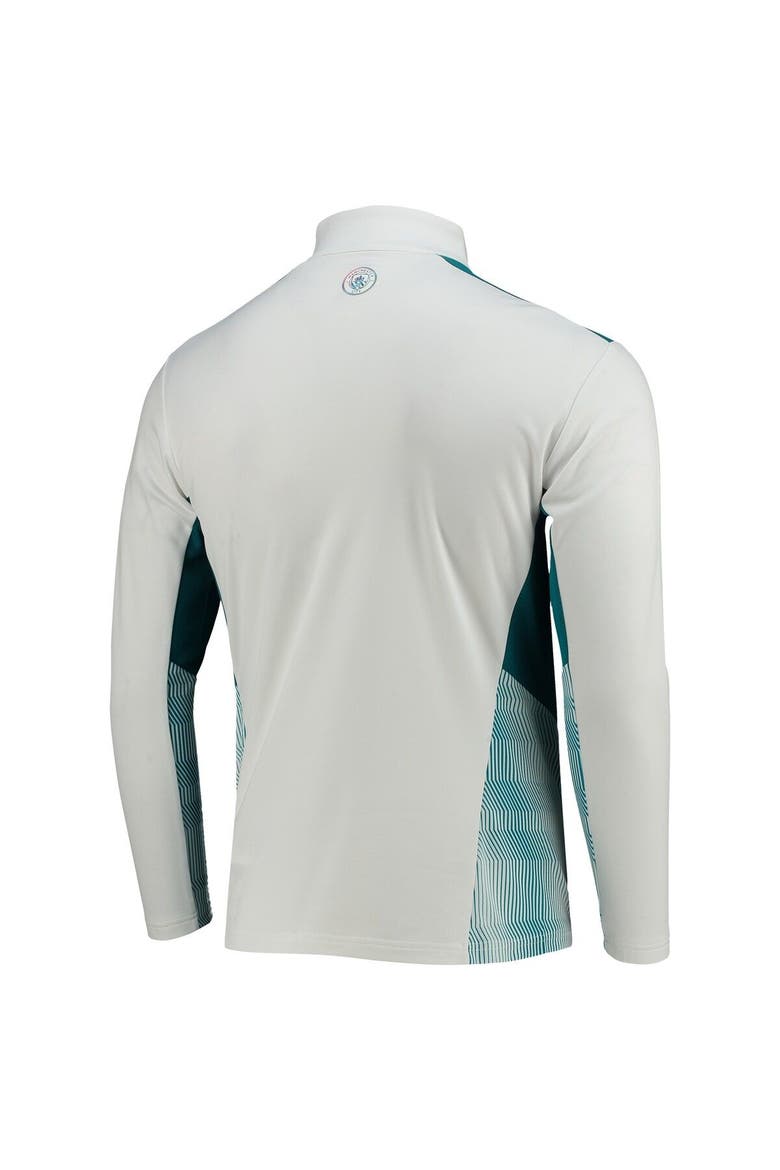 Men's Puma White Manchester City Training DryCELL Quarter-Zip Top, Alternate, color, White