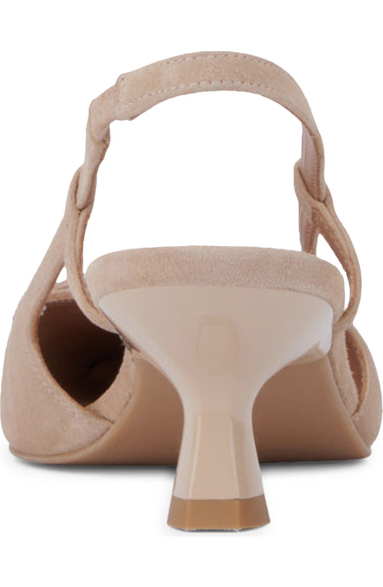 Aquatalia Arabella Kitten Heel Weatherproof Slingback Pump, Alternate, color, Almond