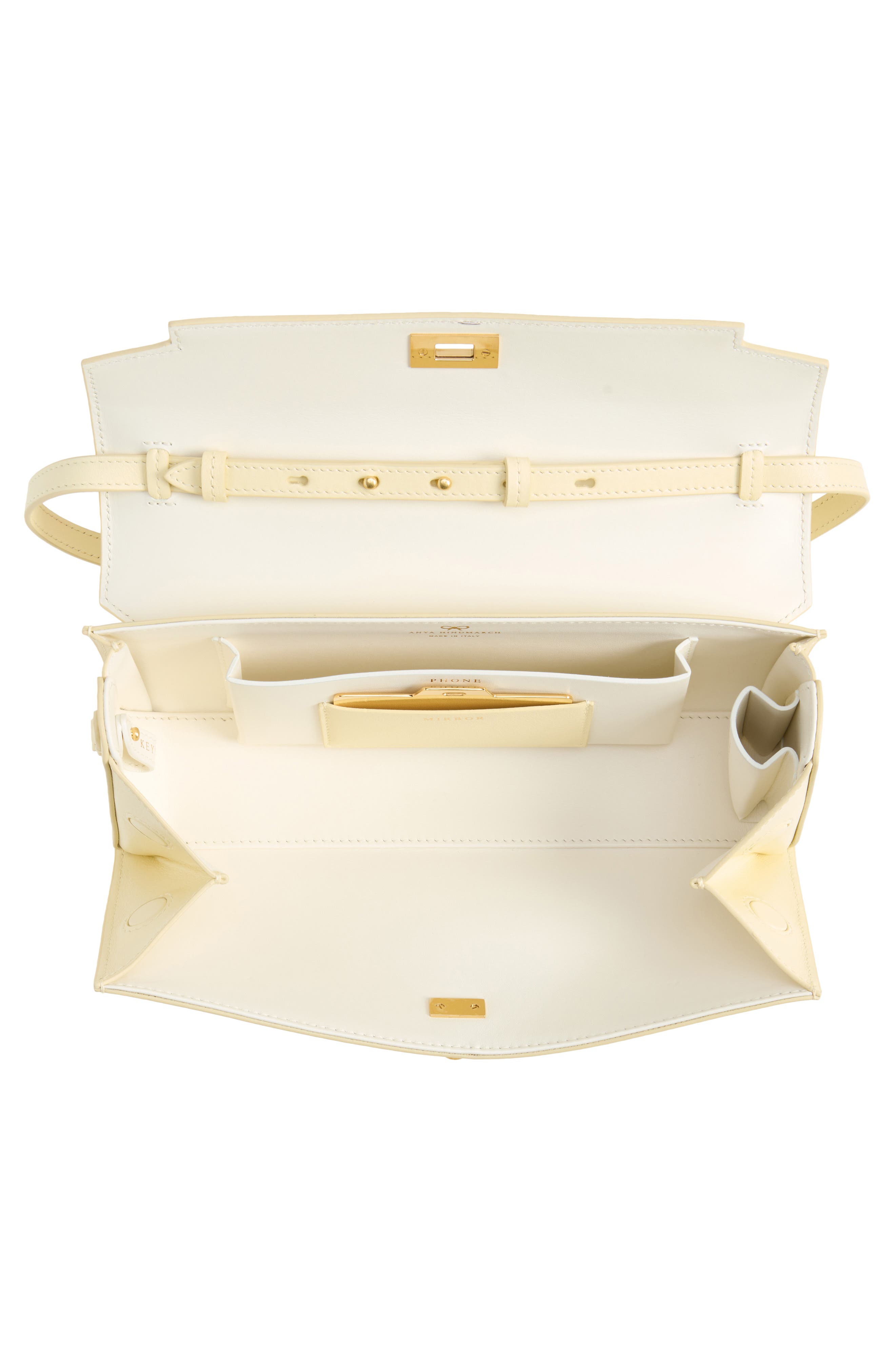 Mortimer Leather Clutch, Alternate, color, BUTTER