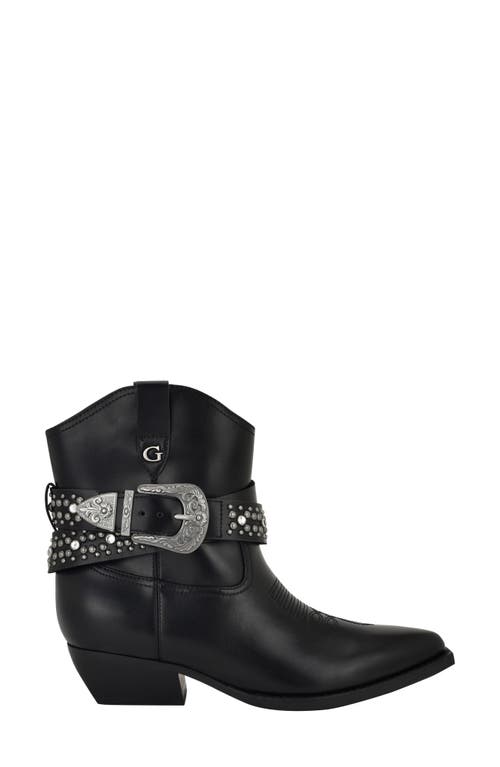 Guess Lansly Western Boot In Black
