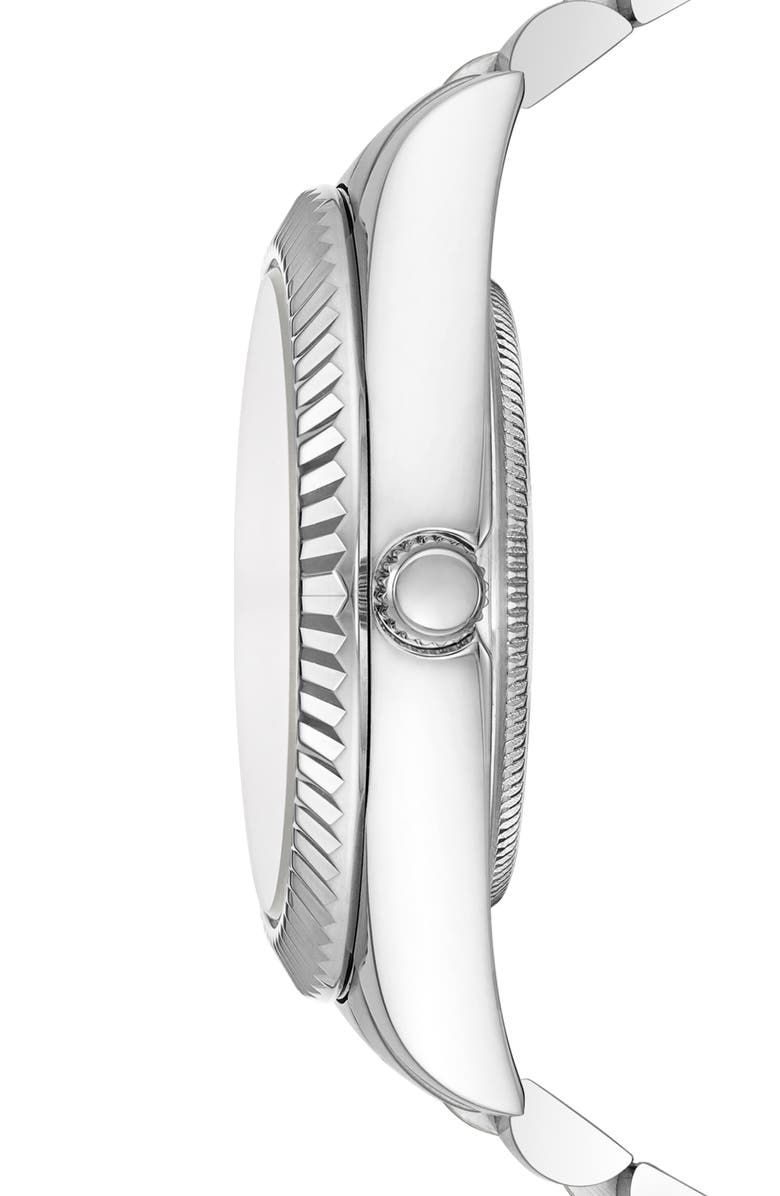 Rachie Shnay The Monaco Bracelet Watch, 40mm, Alternate, color, Midgnight Blue