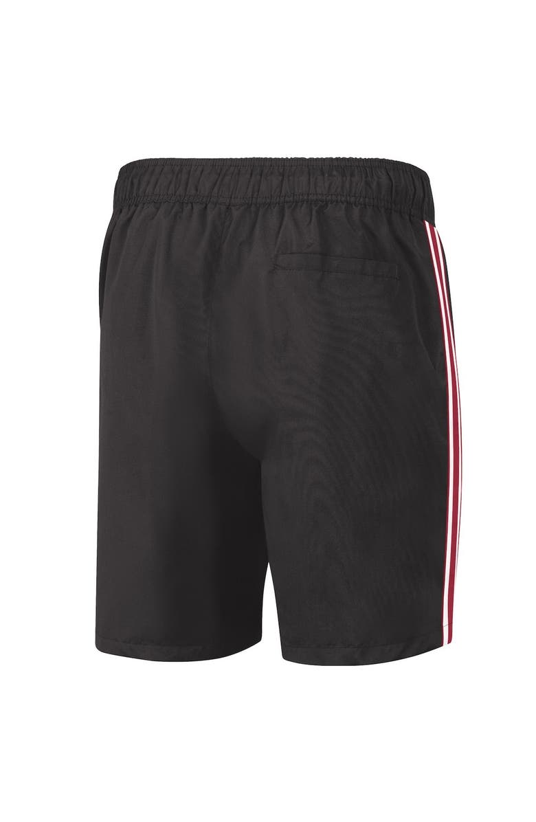 G-III SPORTS BY CARL BANKS Men's G-III Sports by Carl Banks Black Miami Heat Sand Beach Volley Swim Shorts, Alternate, color,