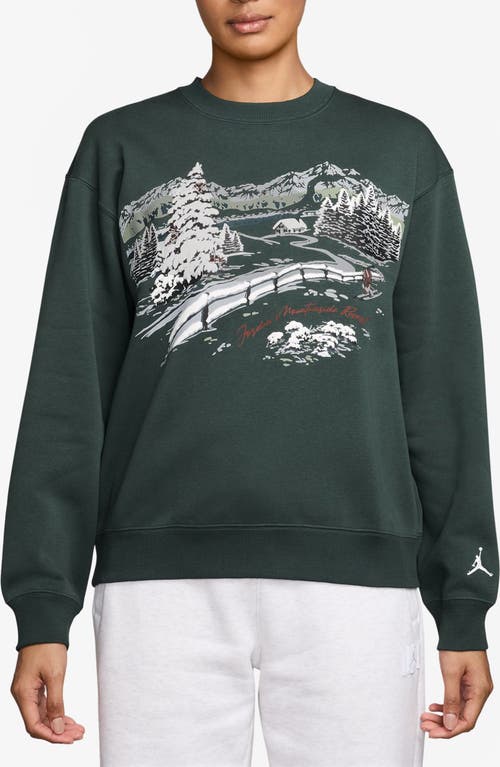 Jordan Brooklyn Fleece Sweatshirt In Green