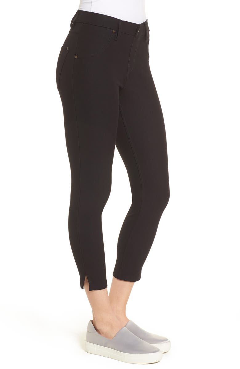 Hue Split Hem Denim Leggings, Alternate, color,